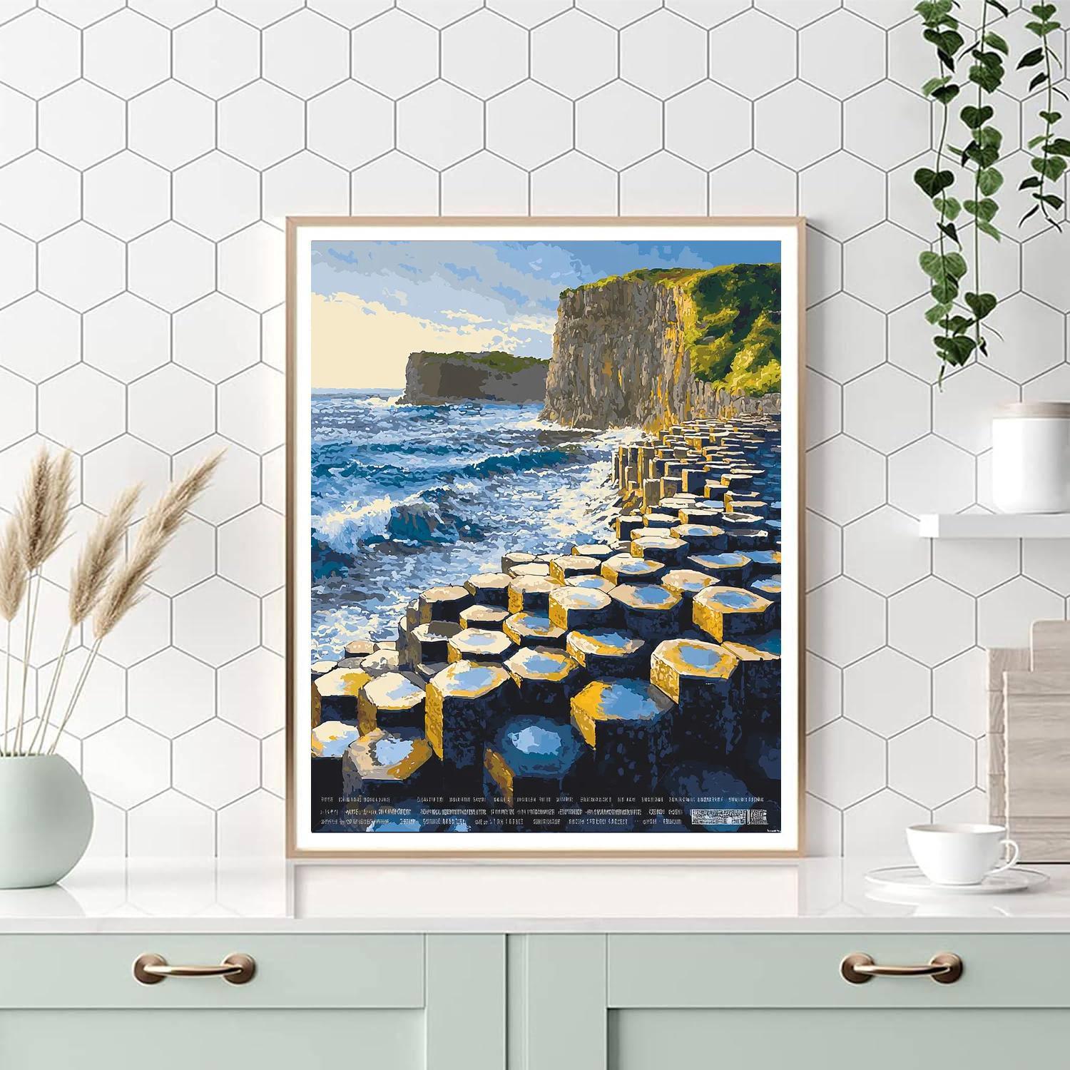 Giant's Causeway - Antrim Painting Number KitGiant's Causeway - Antrim - DIY Painting By Numbers Kit - Image 5