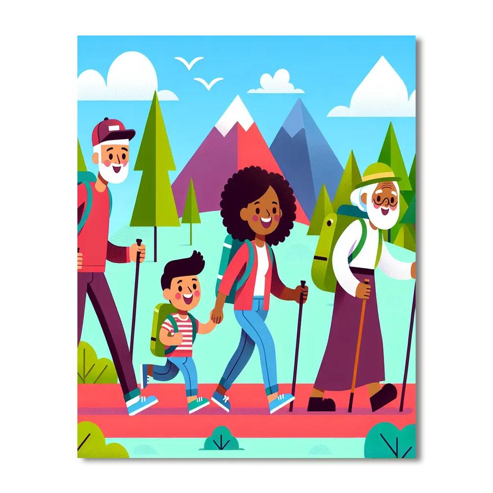 Happy Hiking Trails Paint By Numbers Kits