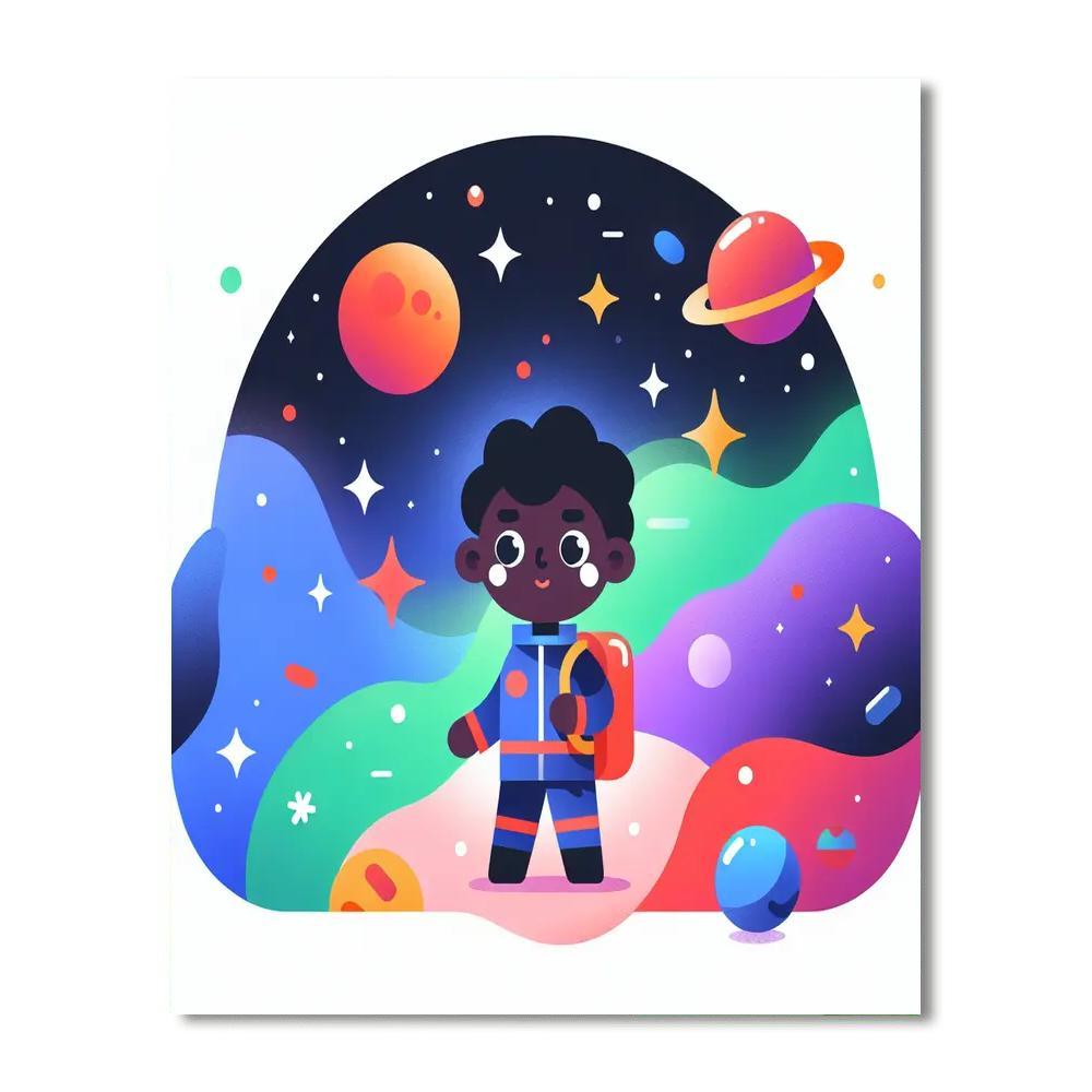 Space Cadet's Journey Paint By Number