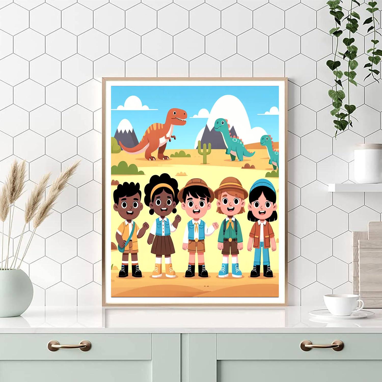 Dino Rangers Number Painting