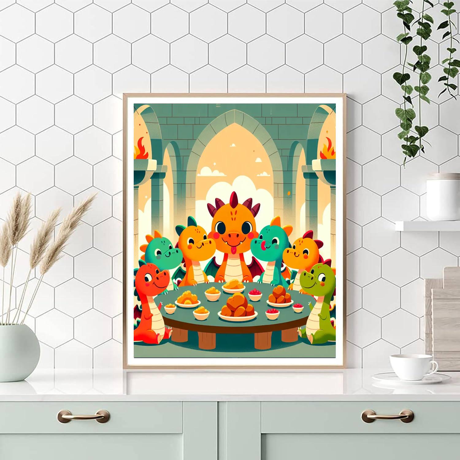 Royal Dragon Feast Paint By Color