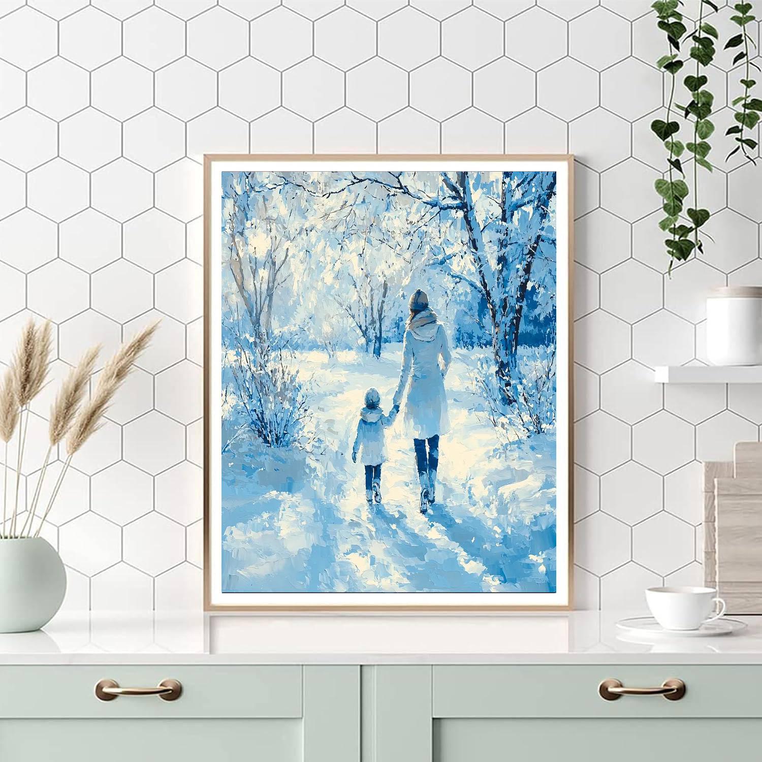 Frosty Morning Walk Paint By Numbers Kits
