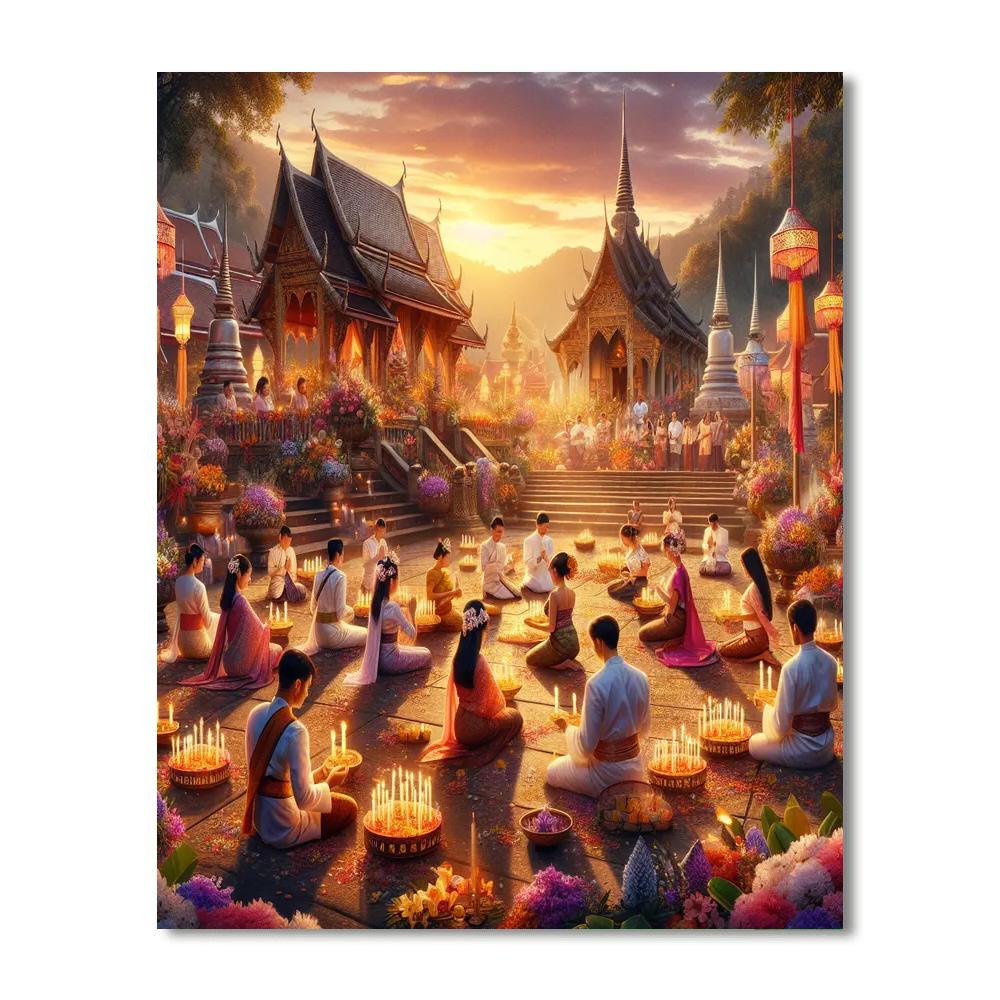 Wesak - Thailand Paint By Numbers Kits