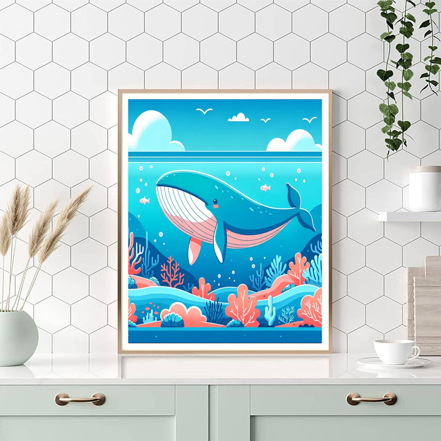 Gentle Giant Whale Tale Painting By Numbers Kit