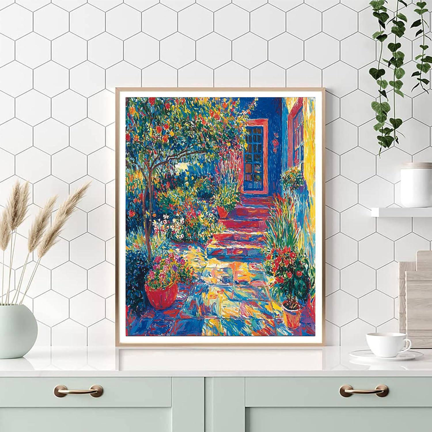 Henri Matisse Inspired Matisse's Vivid Garden  DIY Paint By Numbers