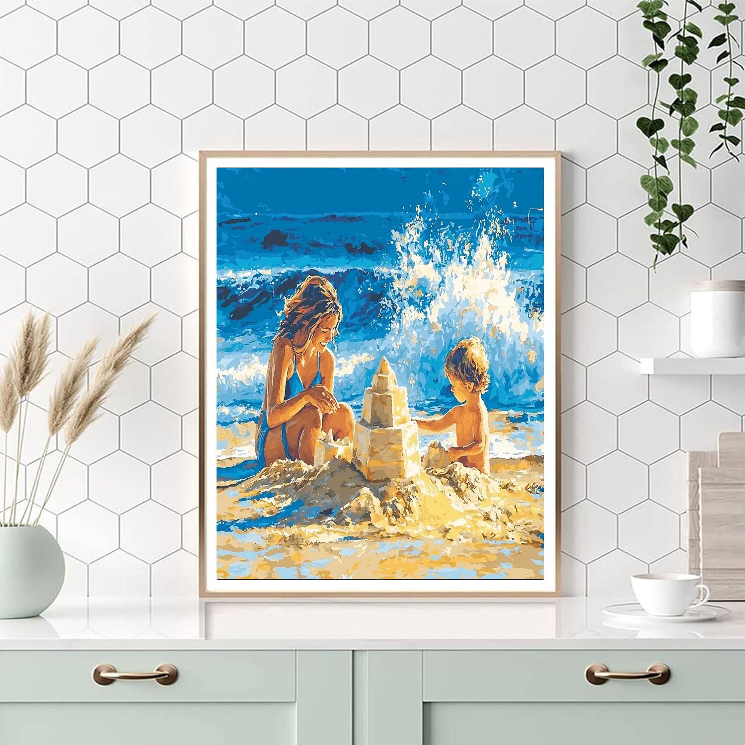 Memories On The Shore DIY Paint By Numbers