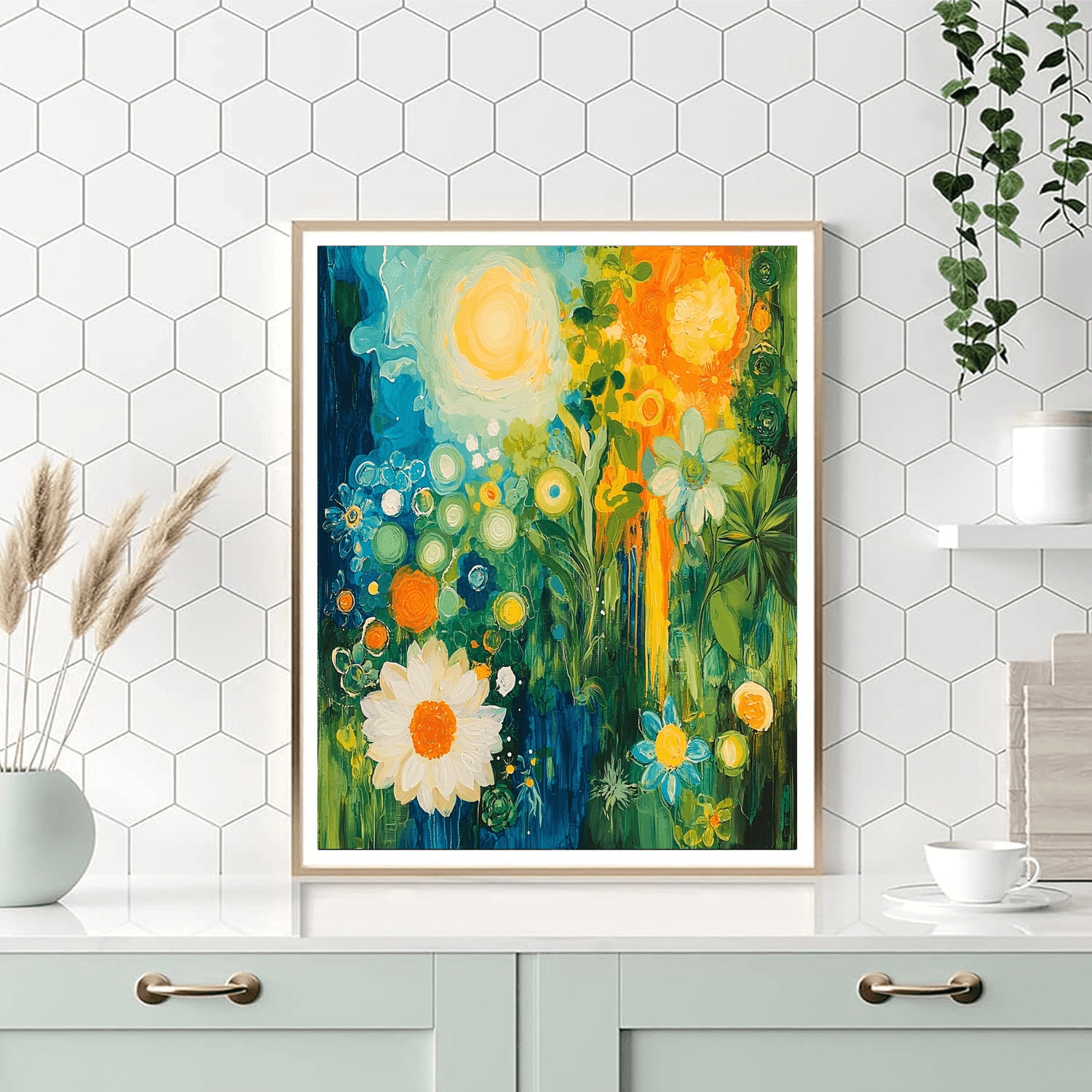 Kahlo Inspired Harmony of the Elements - DIY Painting By Numbers Kit