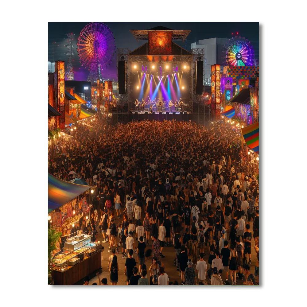 Summer Sonic Festival - Tokyo, Japan Paint By Numbers Kits