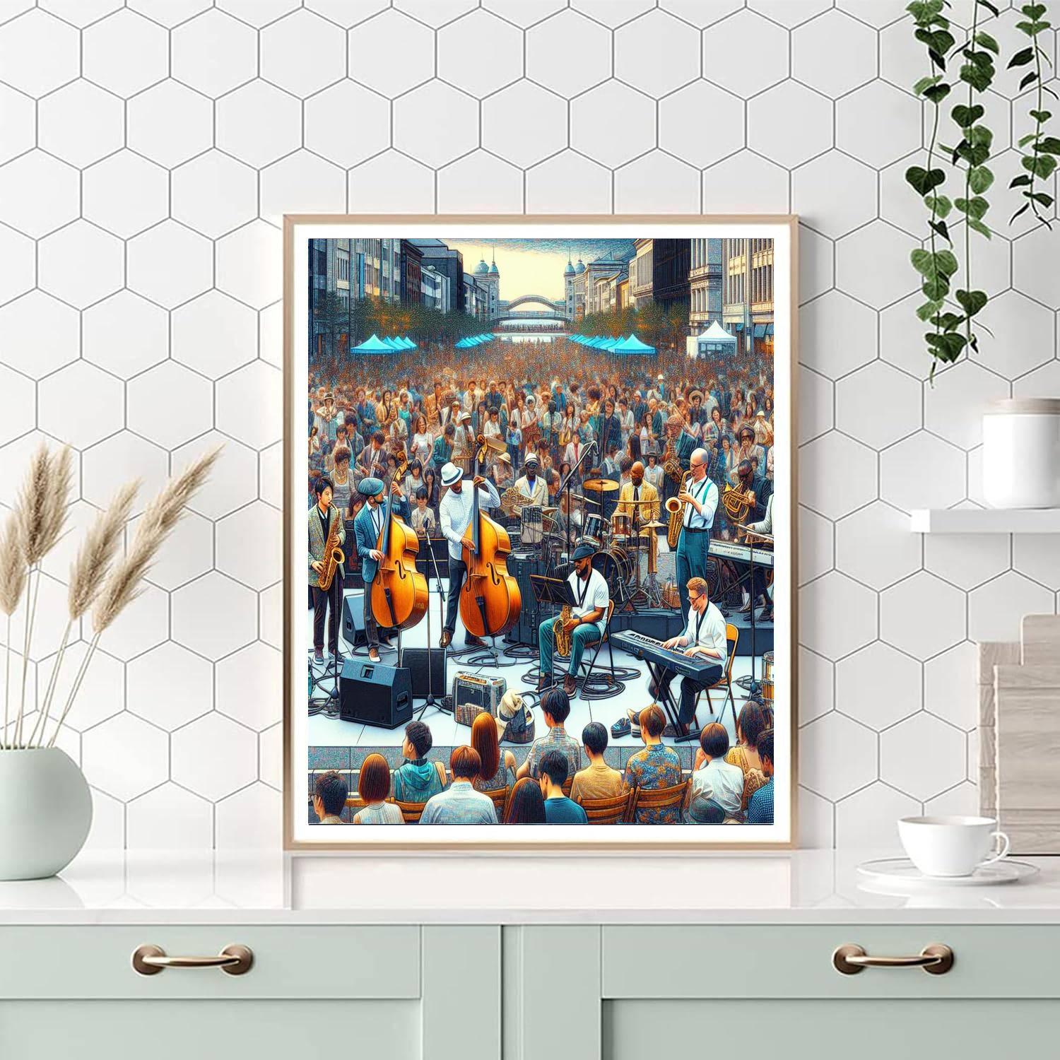 Yokohama Jazz Promenade - Japan Paint By Numbers Art