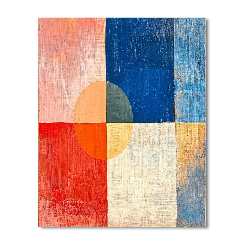 Paul Klee Inspired Harmony Of Abstraction  Paint By Number