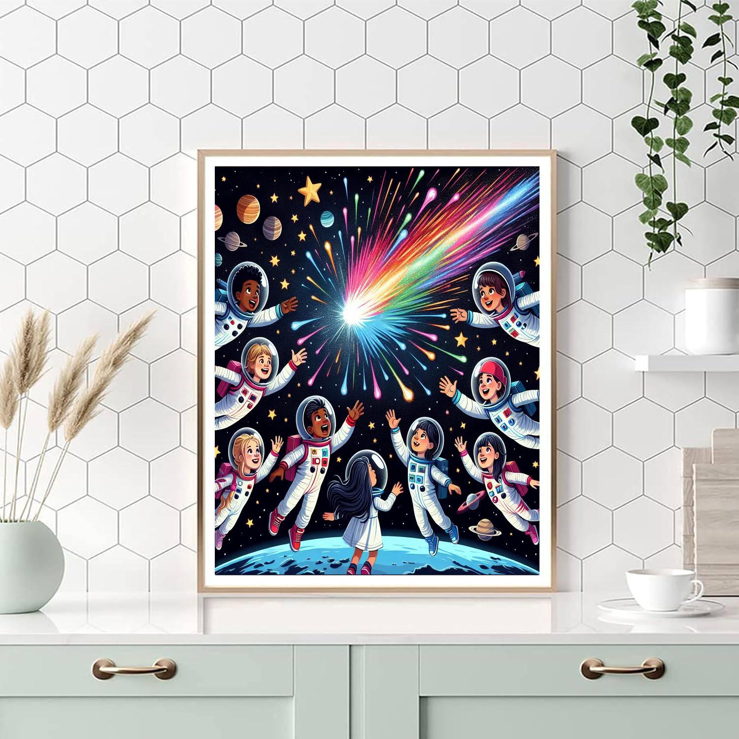 Cosmic Comet Adventure Paint By Numbers