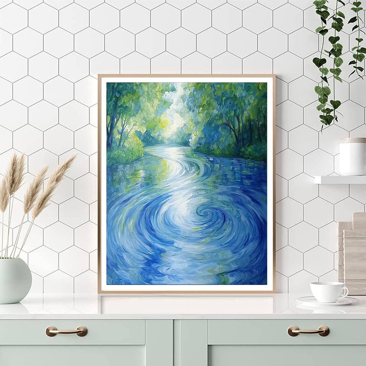 Paul Cézanne Inspired Mystical Reflections  Paint By Numbers Kits