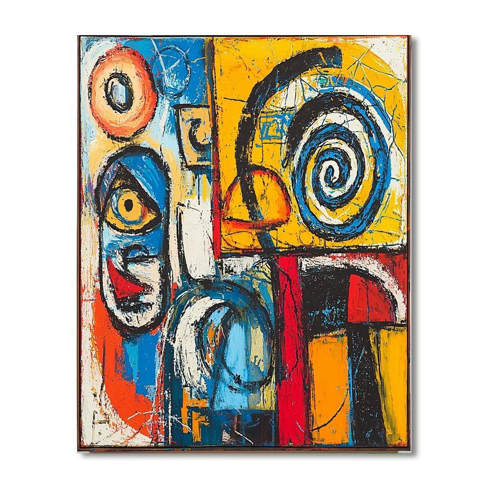 Jean-Michel Basquiat Inspired Eternal Echoes  Paint By Color