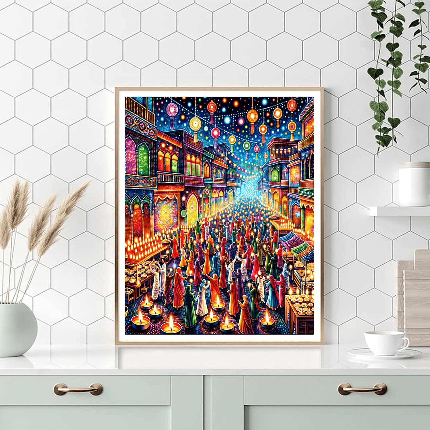 Festival Of Lights - India Number Painting