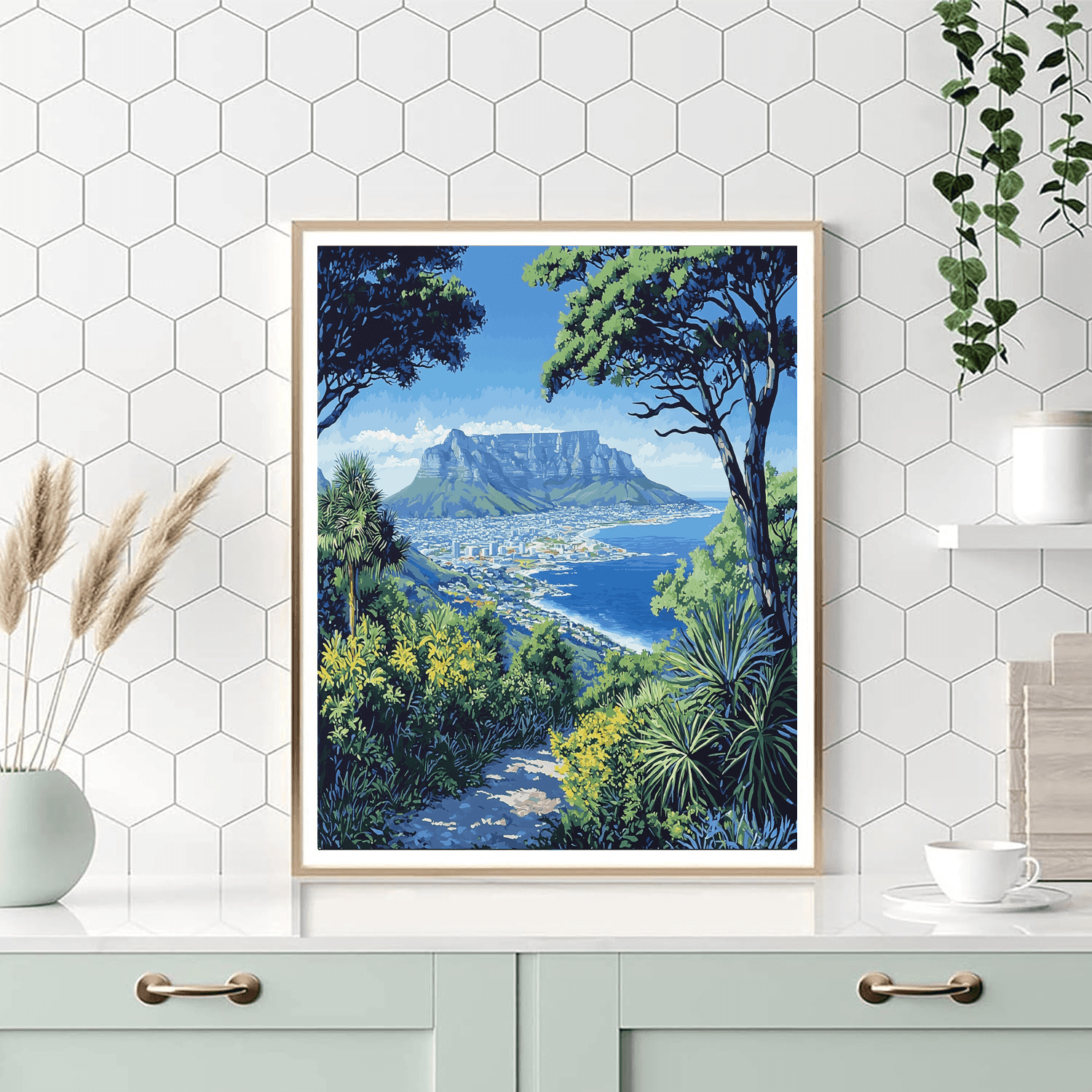 Cape Town's Table Mountain Paint By Numbers Kits