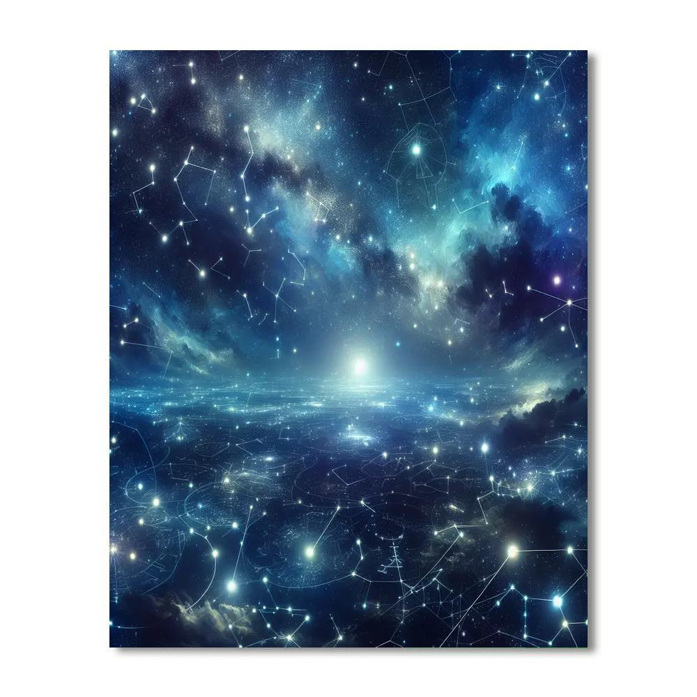 Stargazer's Celestial Night DIY Paint By Numbers