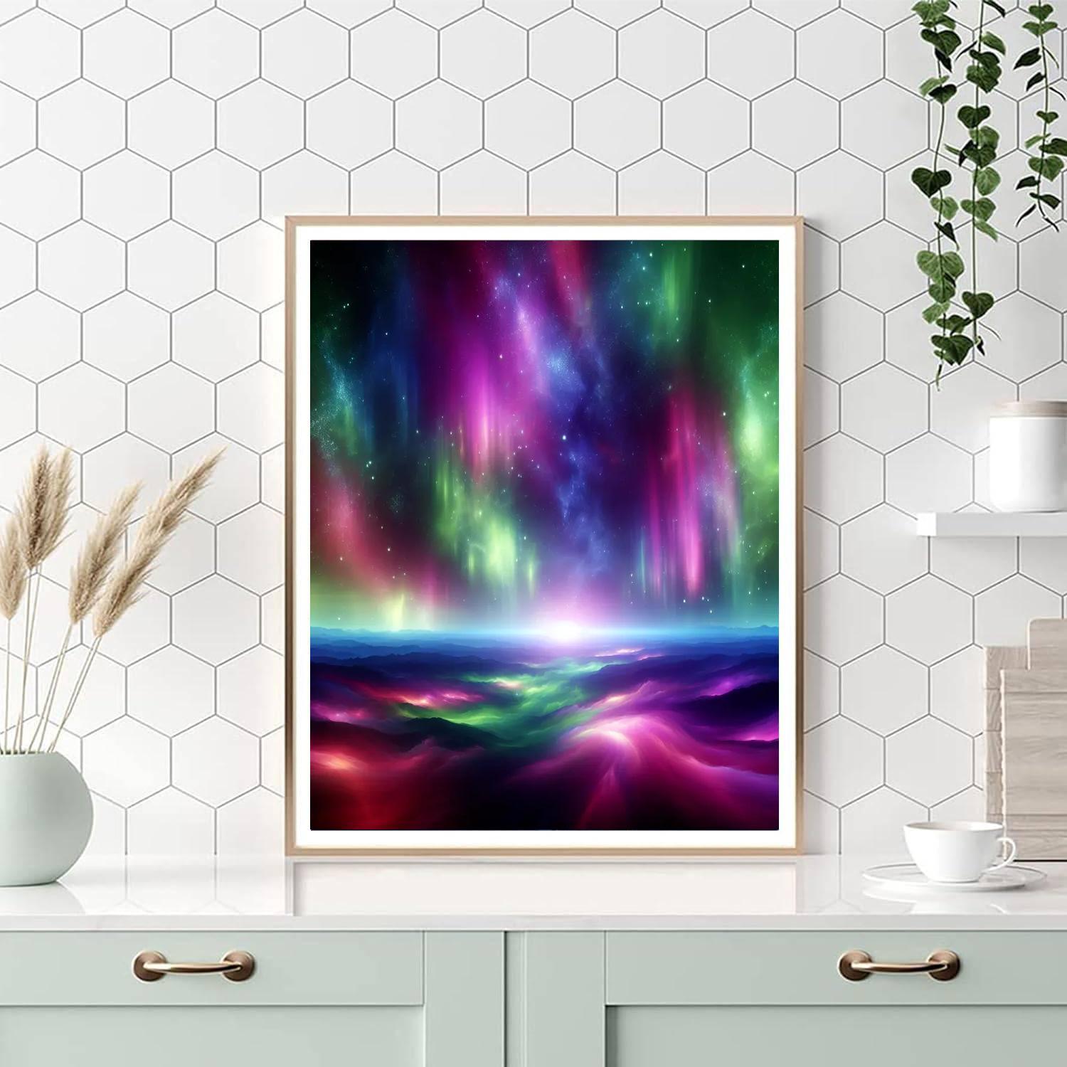 Enigmatic Northern Lights Paint By Number