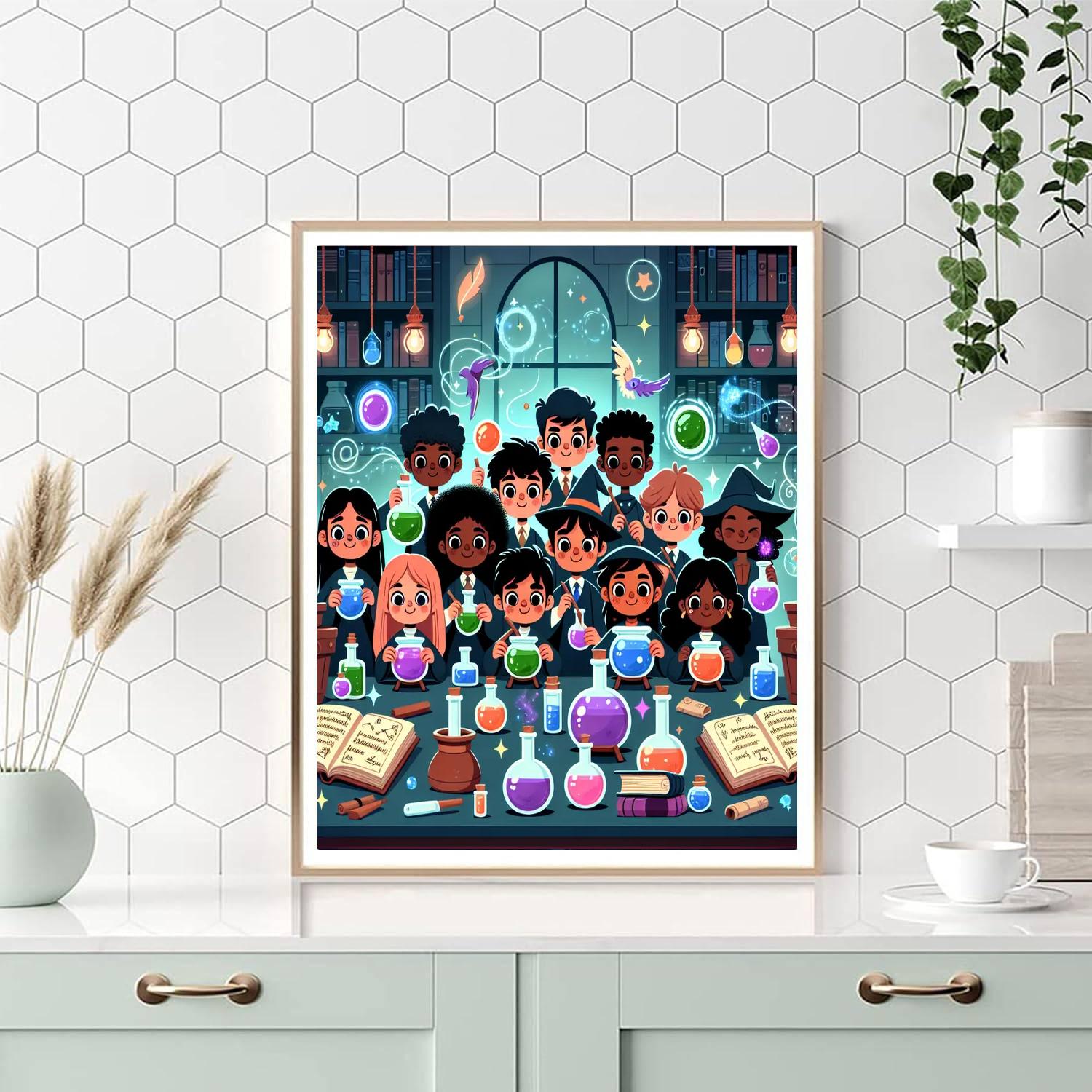 Magic Potions Class Paint By Number