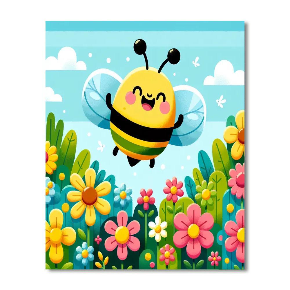 Buzzy Bumblebee Paint By Color