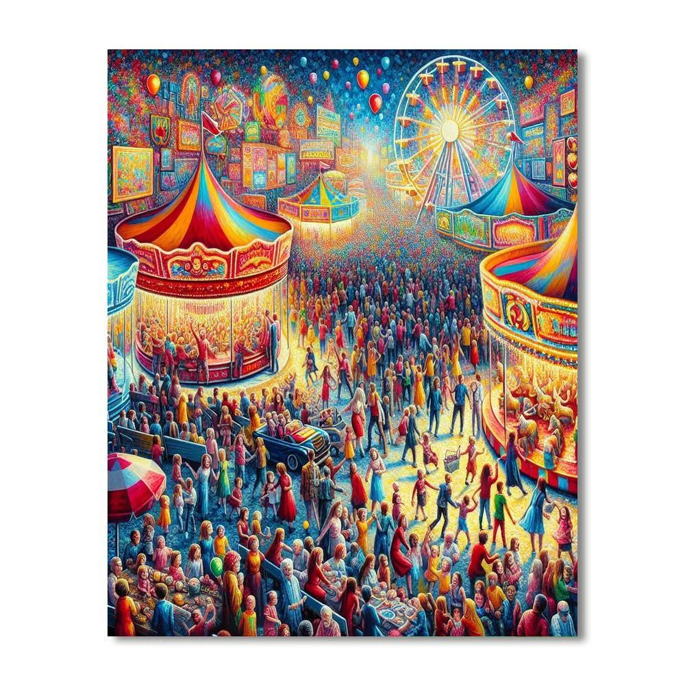 Delightful Carnival Magic Painting By Numbers Kit