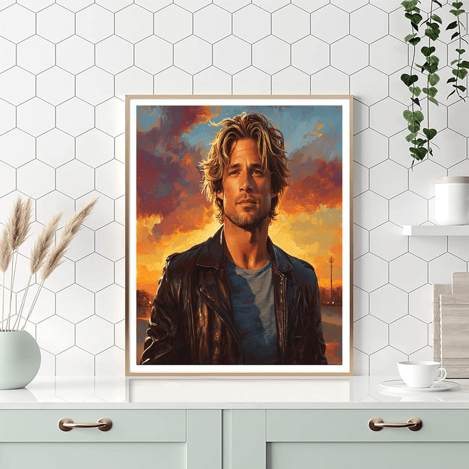 Brad Pitt: The Maverick Of The Silver Screen Paint By Number