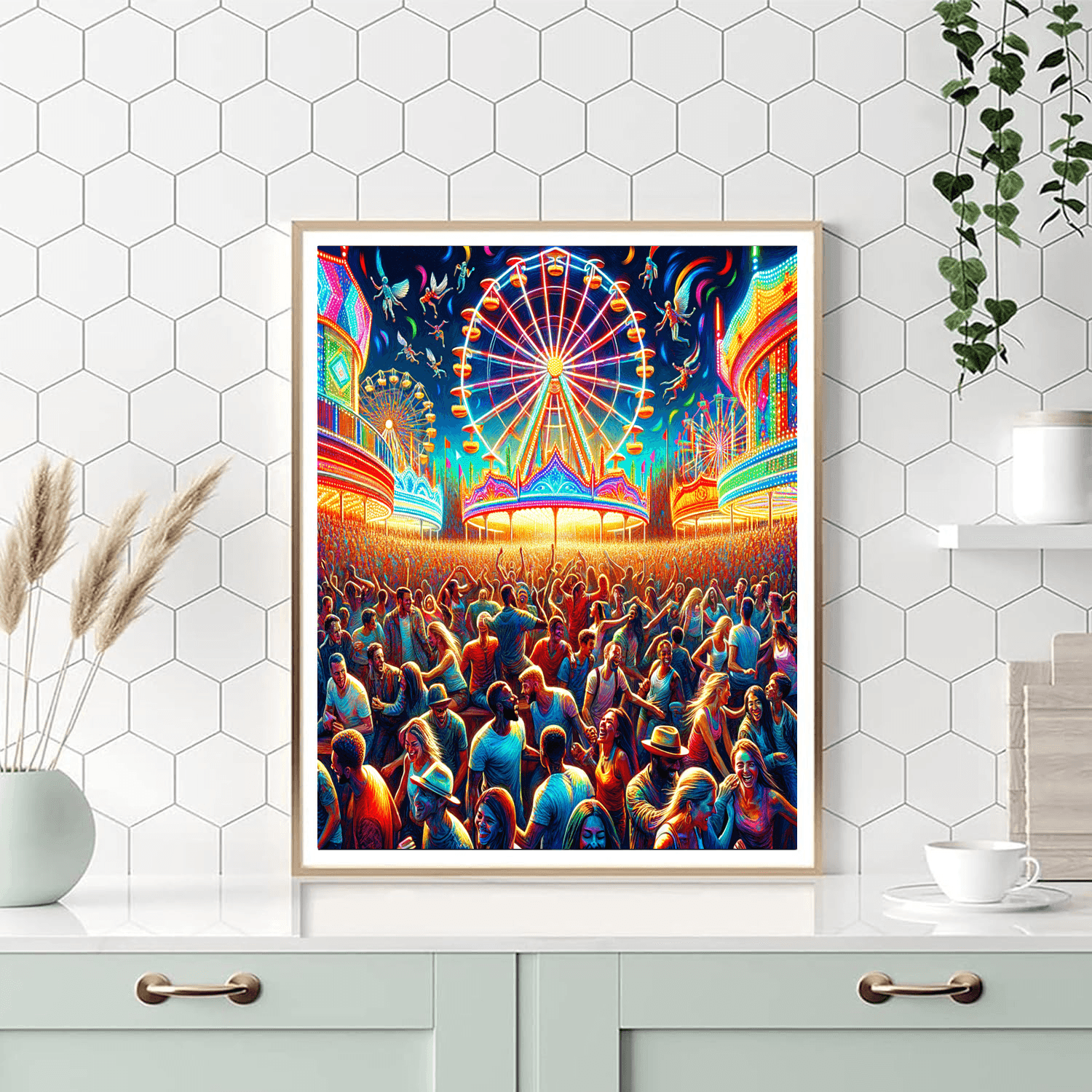 Joyful Carnival Day Paint By Numbers Art