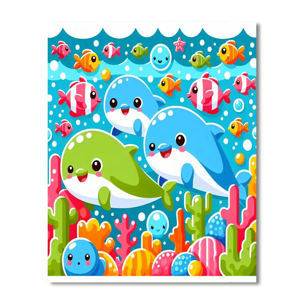 Adventurous Underwater Expedition Paint By Numbers Art
