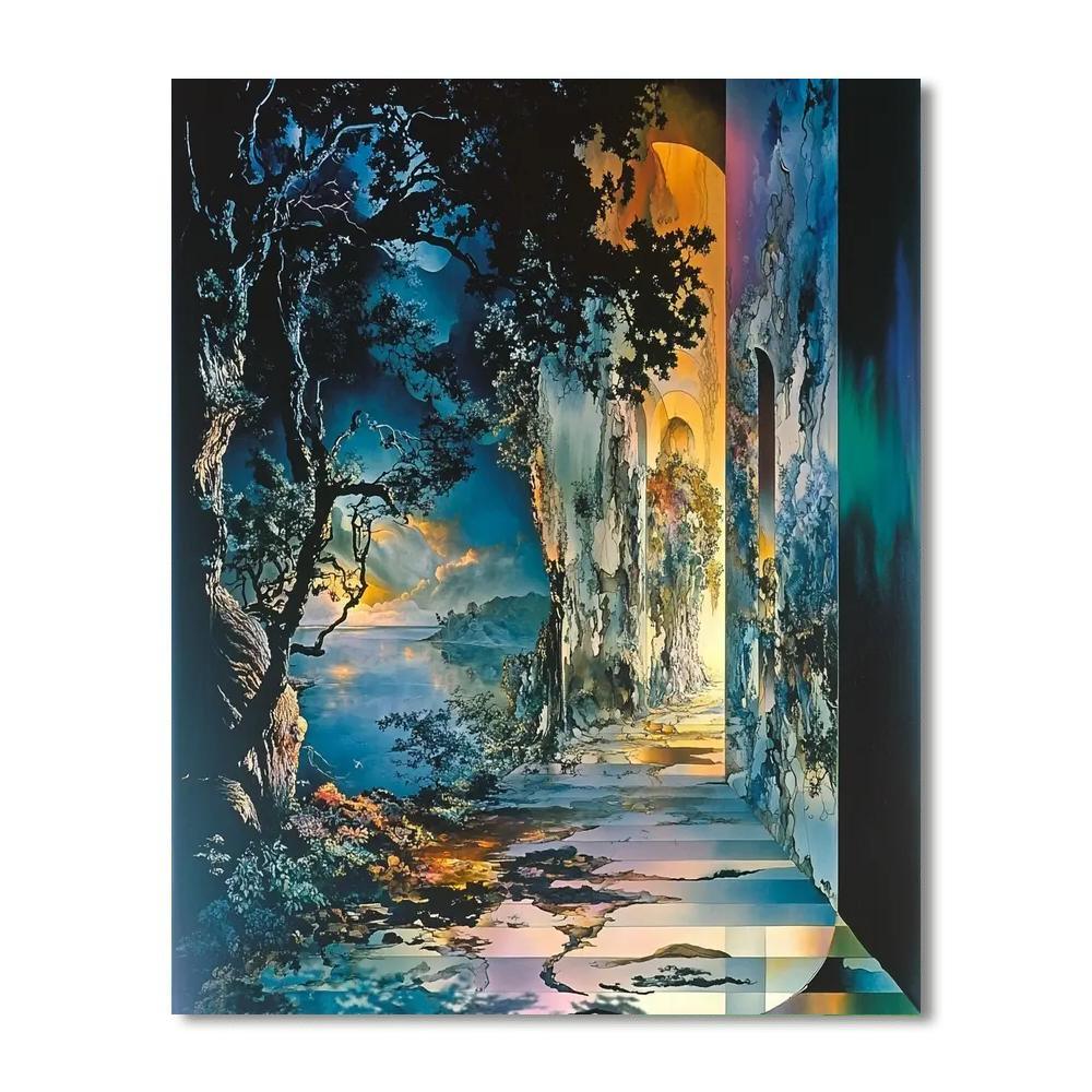 Salvador Dali Inspired Dali's Mystical Metamorphosis  Numbered Painting Kits