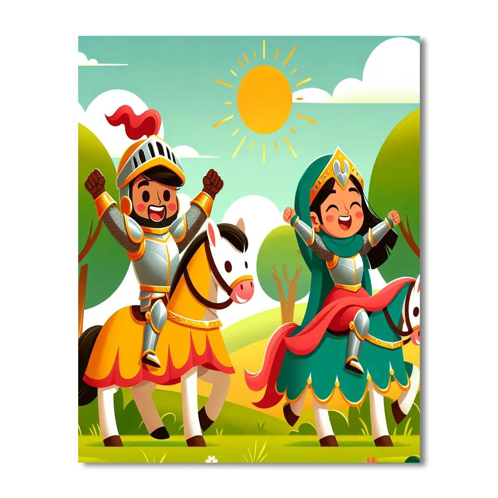 Brave Knights Paint By Number