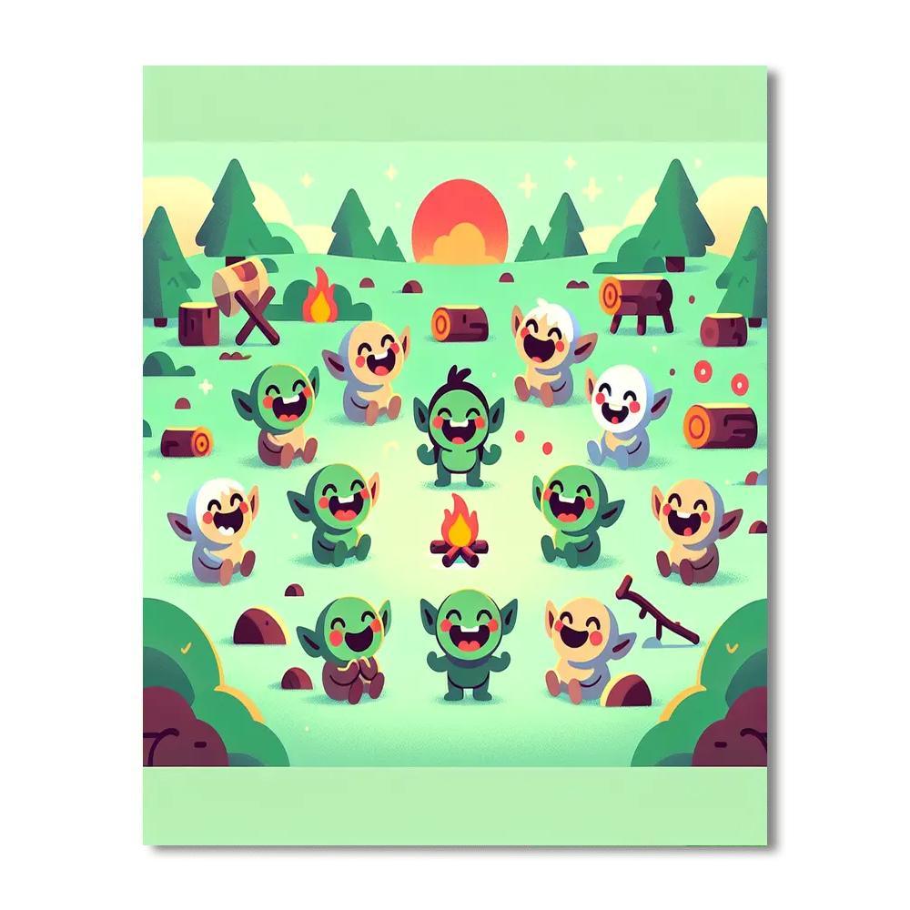 Giggling Goblins Gathering Paint By Number