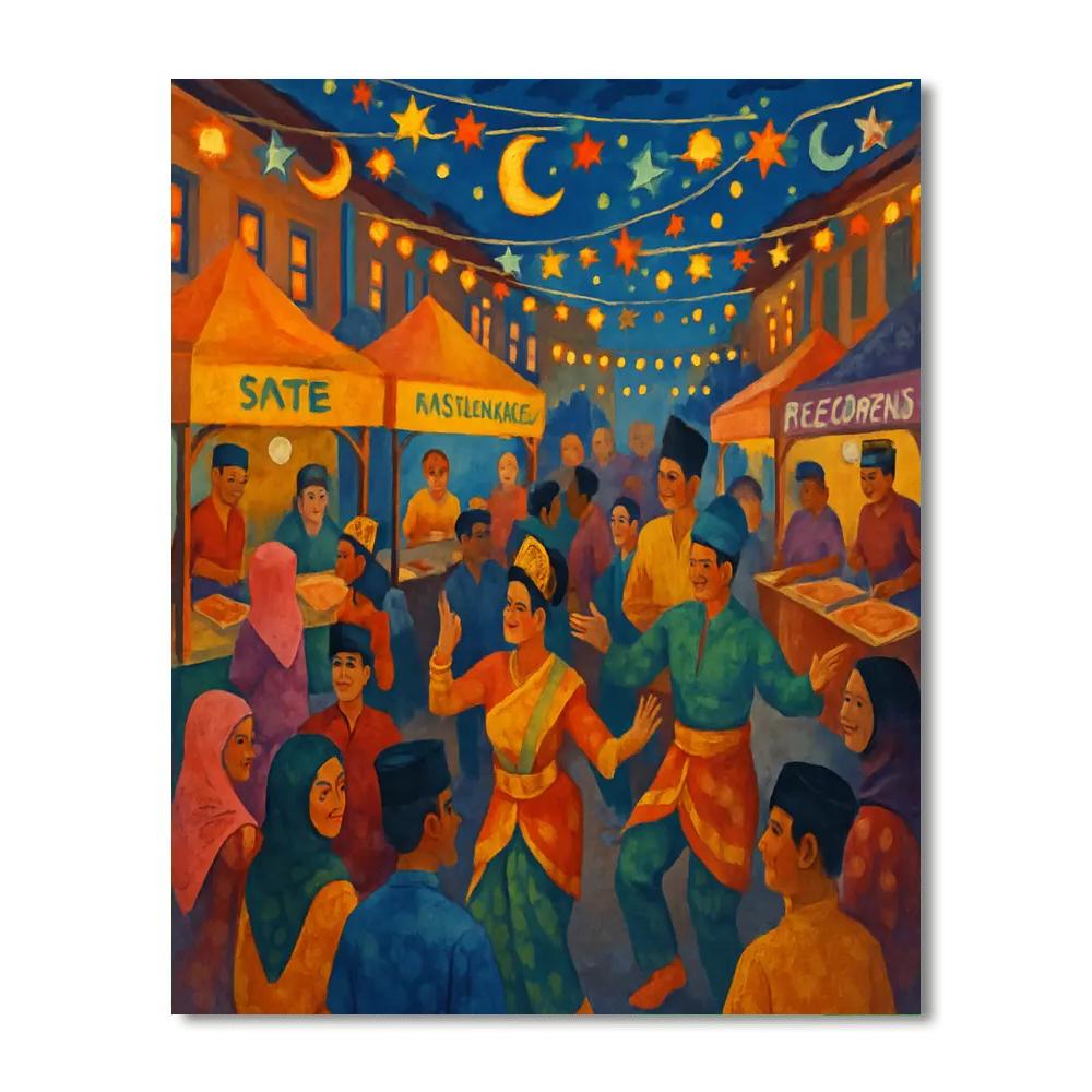 Eid Festival - Singapore Paint By Number