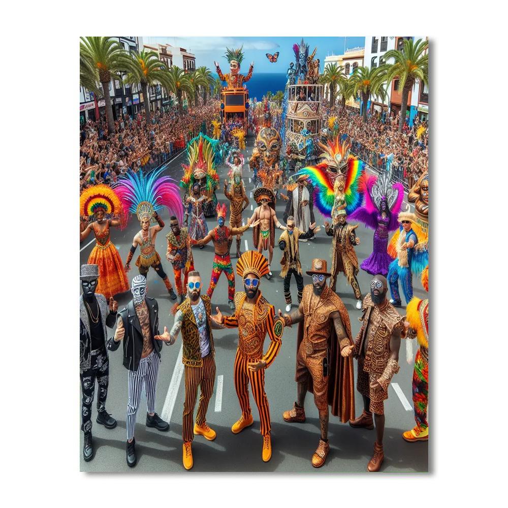The Carnival Of Santa Cruz De Tenerife - Spain Paint By Number