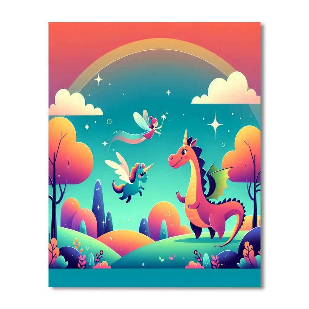 Mythical Adventures DIY Paint By Numbers