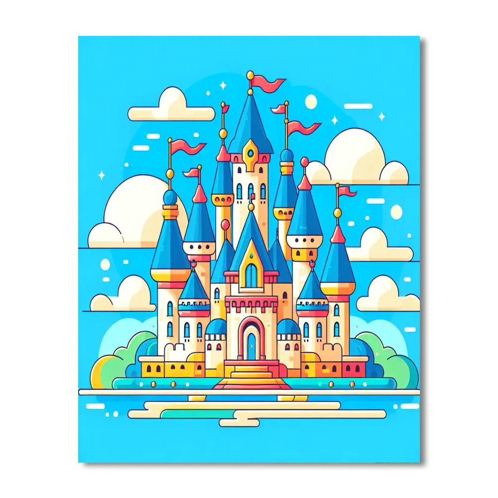 Dream Castle Adventure Paint By Numbers Art