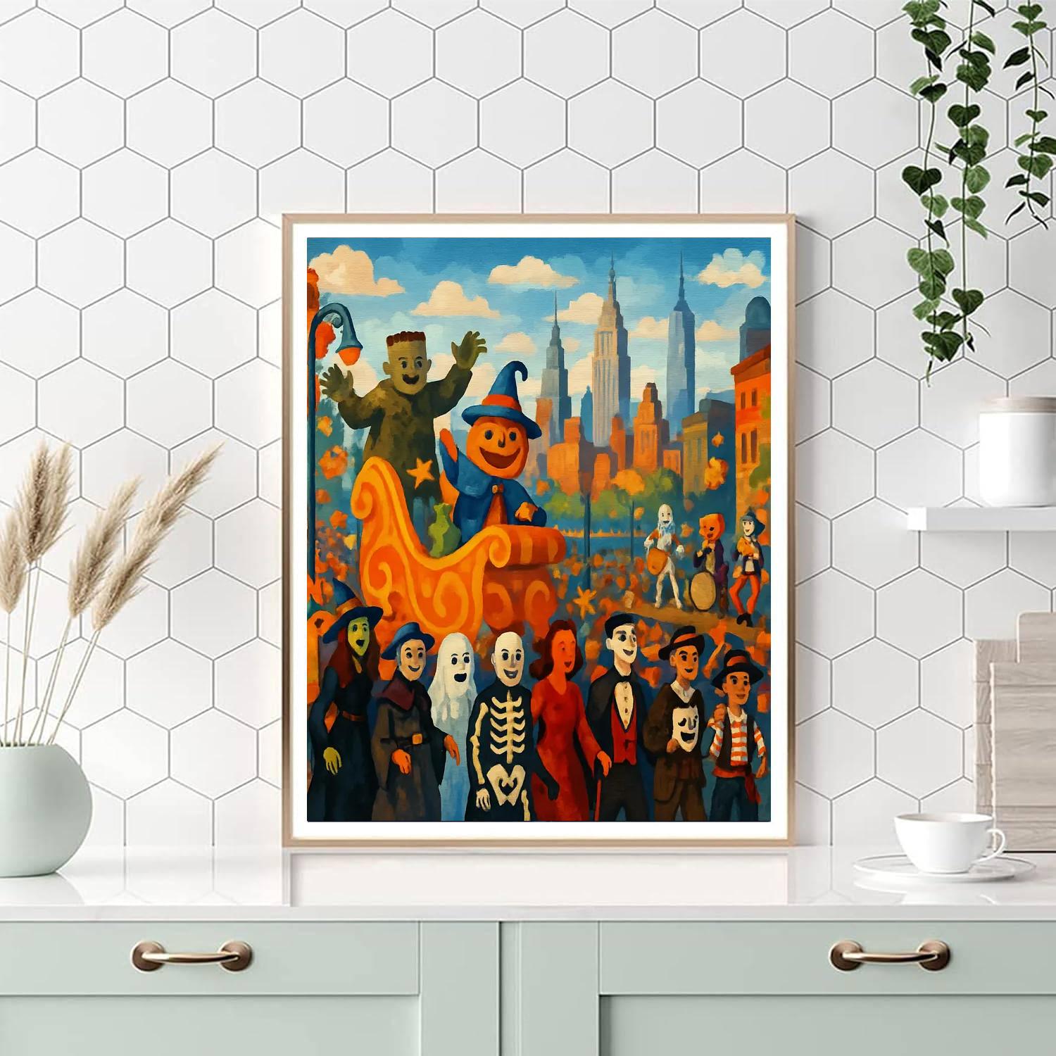 New York City Halloween Parade - Usa Painting Number Kit