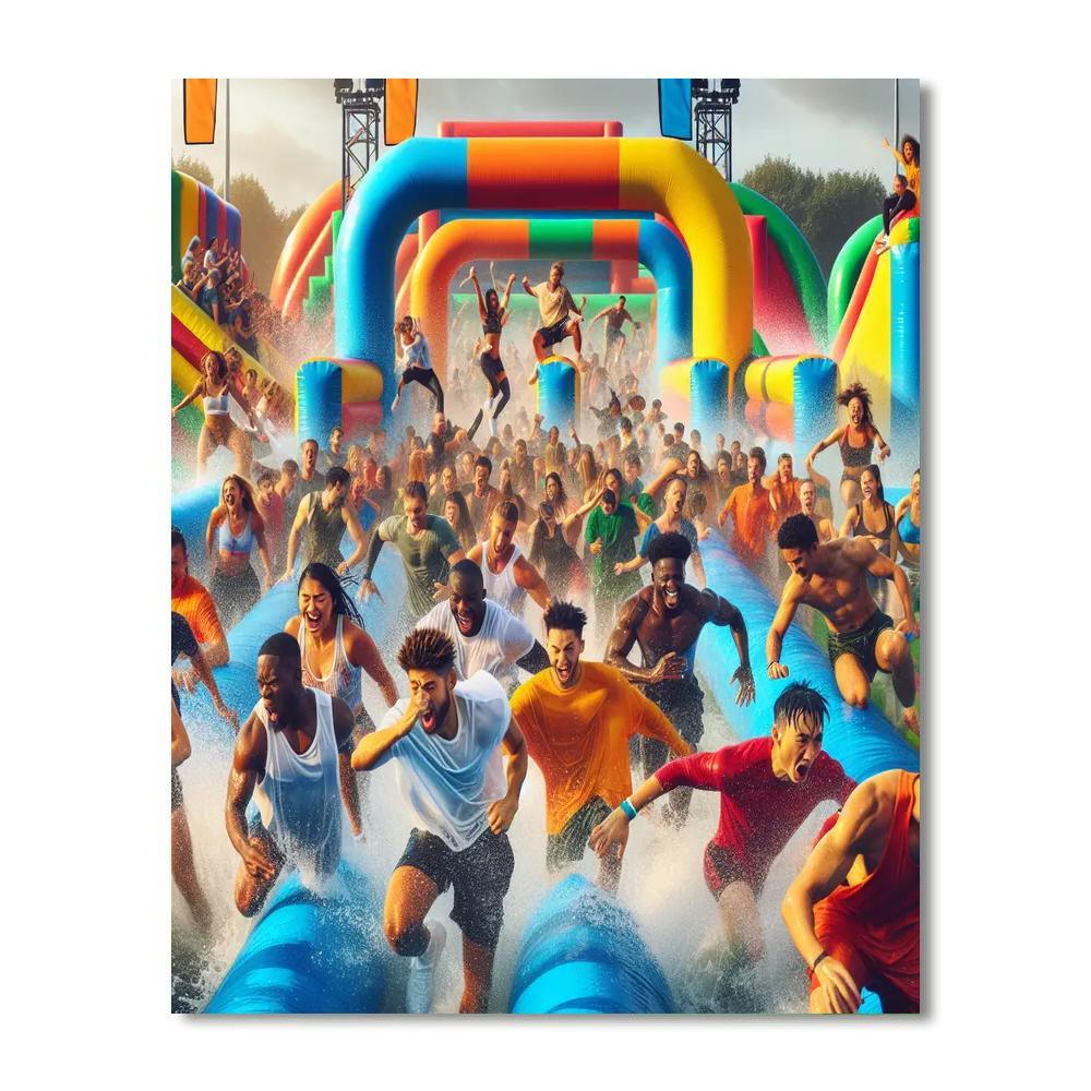 Wipeout Challenge - United States Paint By Numbers Kits