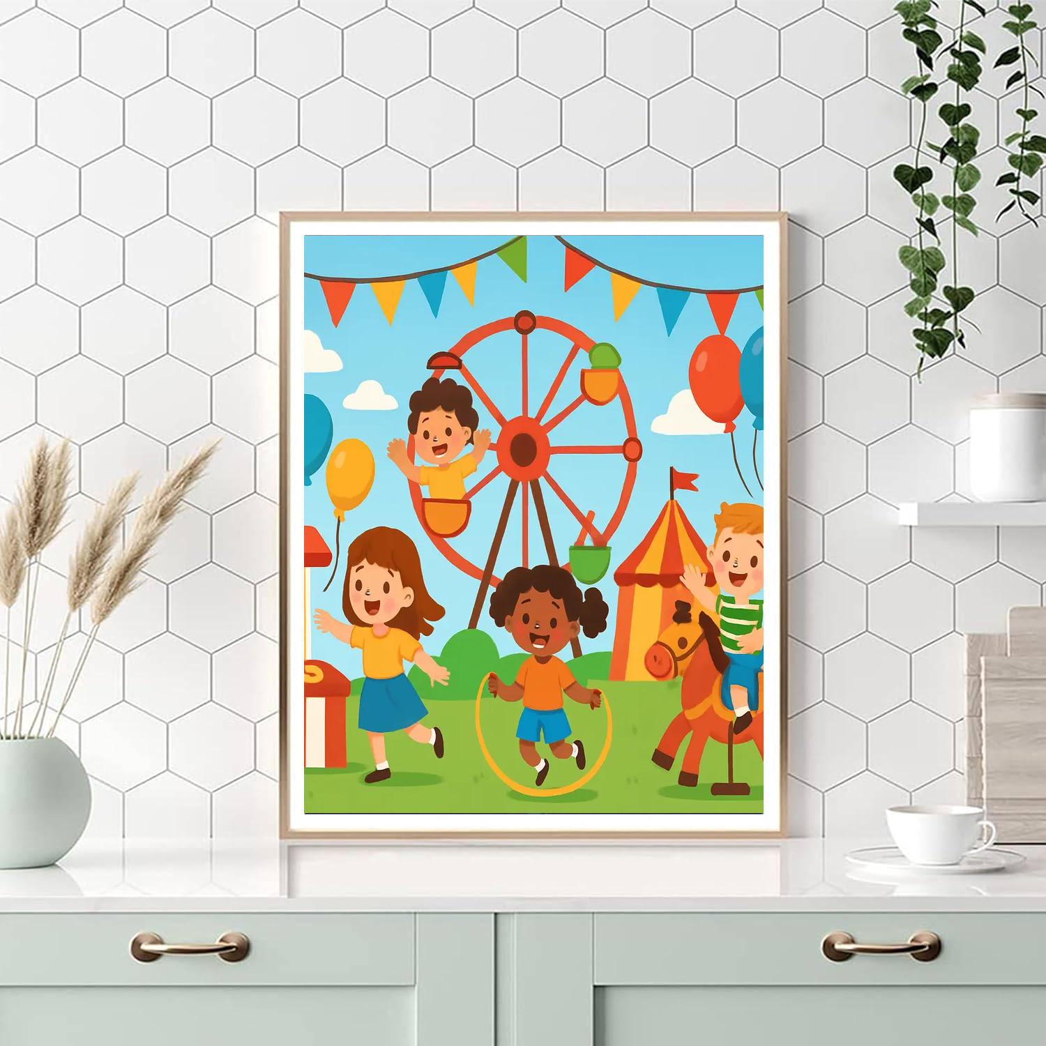 Happy Carnival Adventure Paint By Number