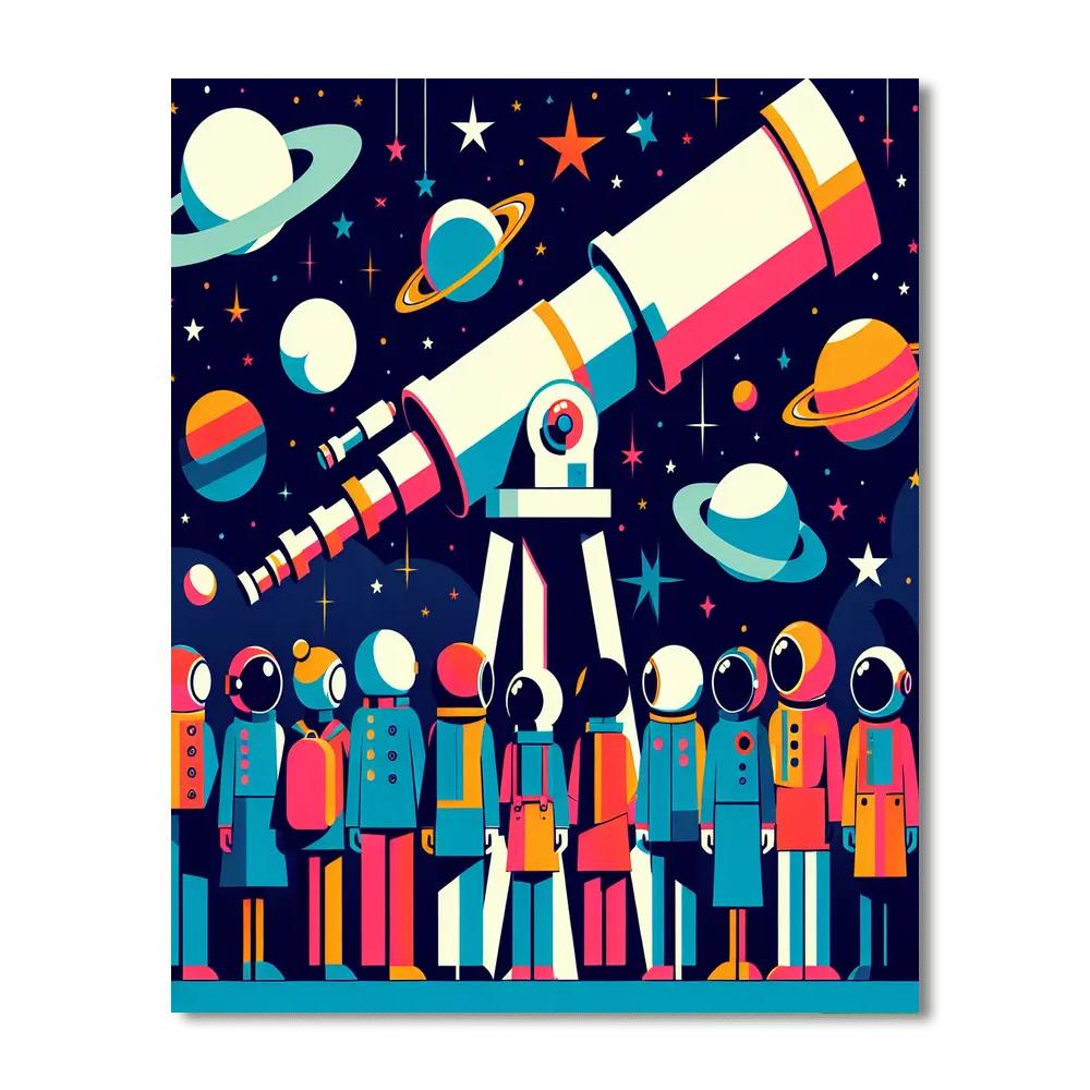Galactic Adventure Club Painting Number Kit