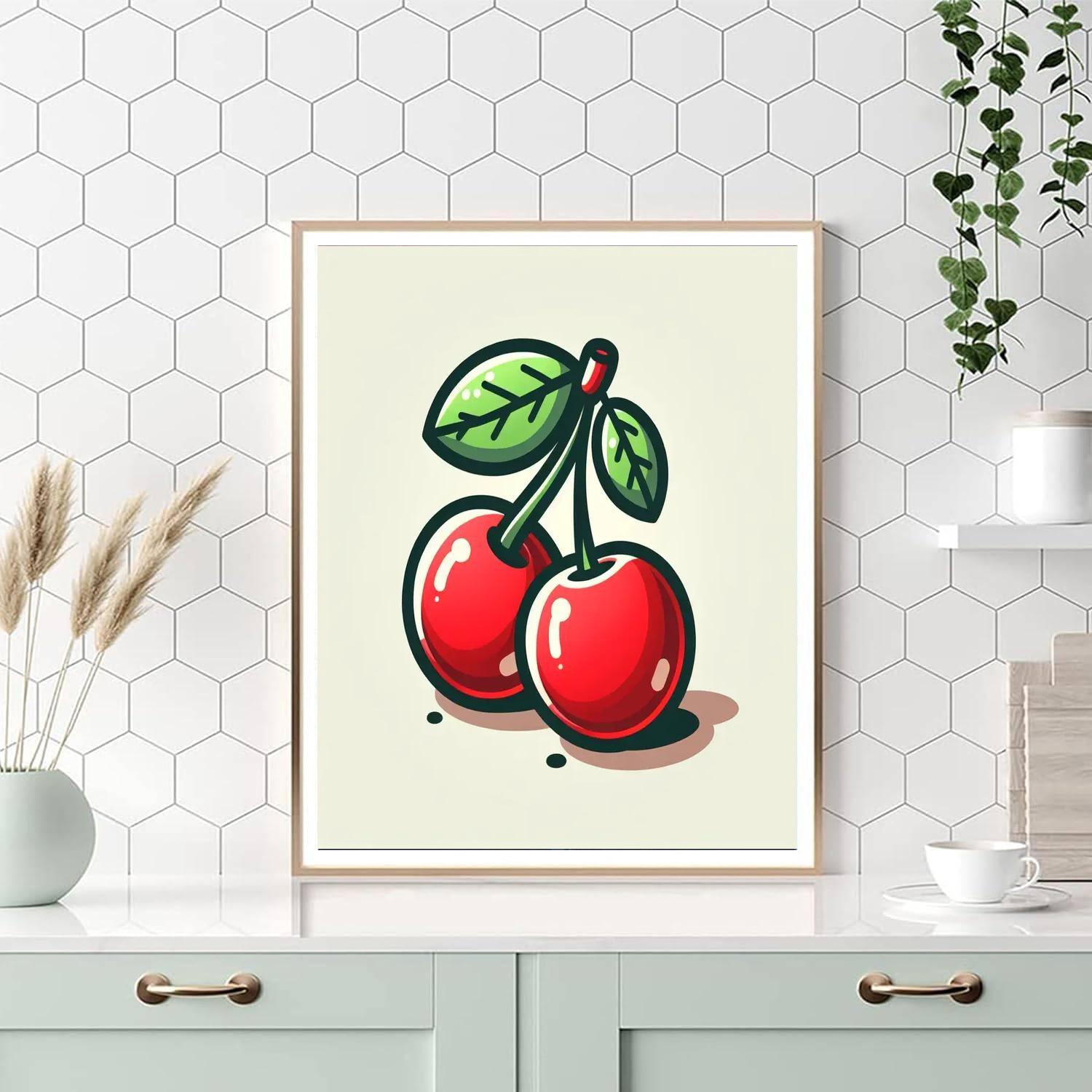 Cheery Cherries Paint By Numbers Art