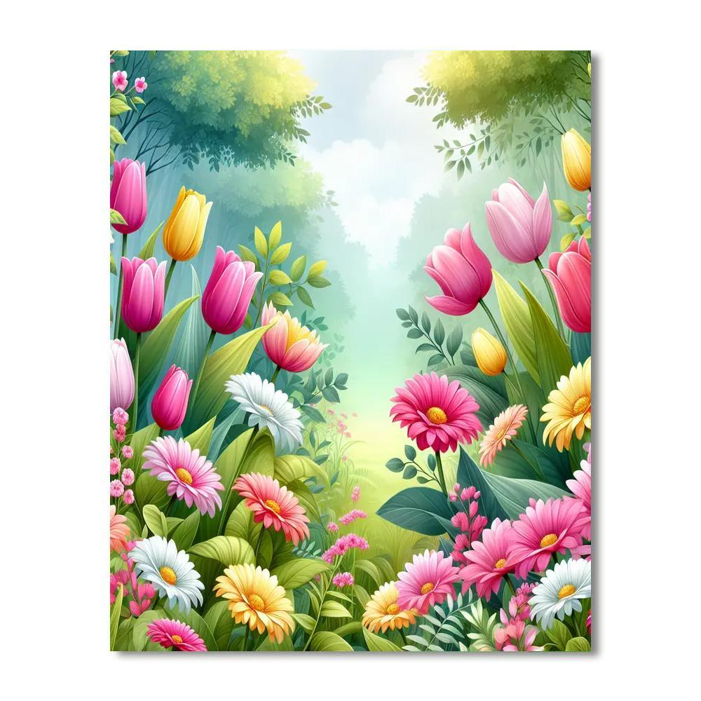 Joyous Spring Awakening Paint By Color