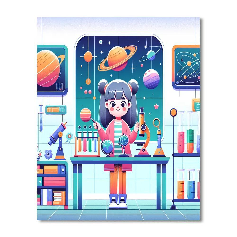 Space Scientist's Lab Paint By Numbers Kits