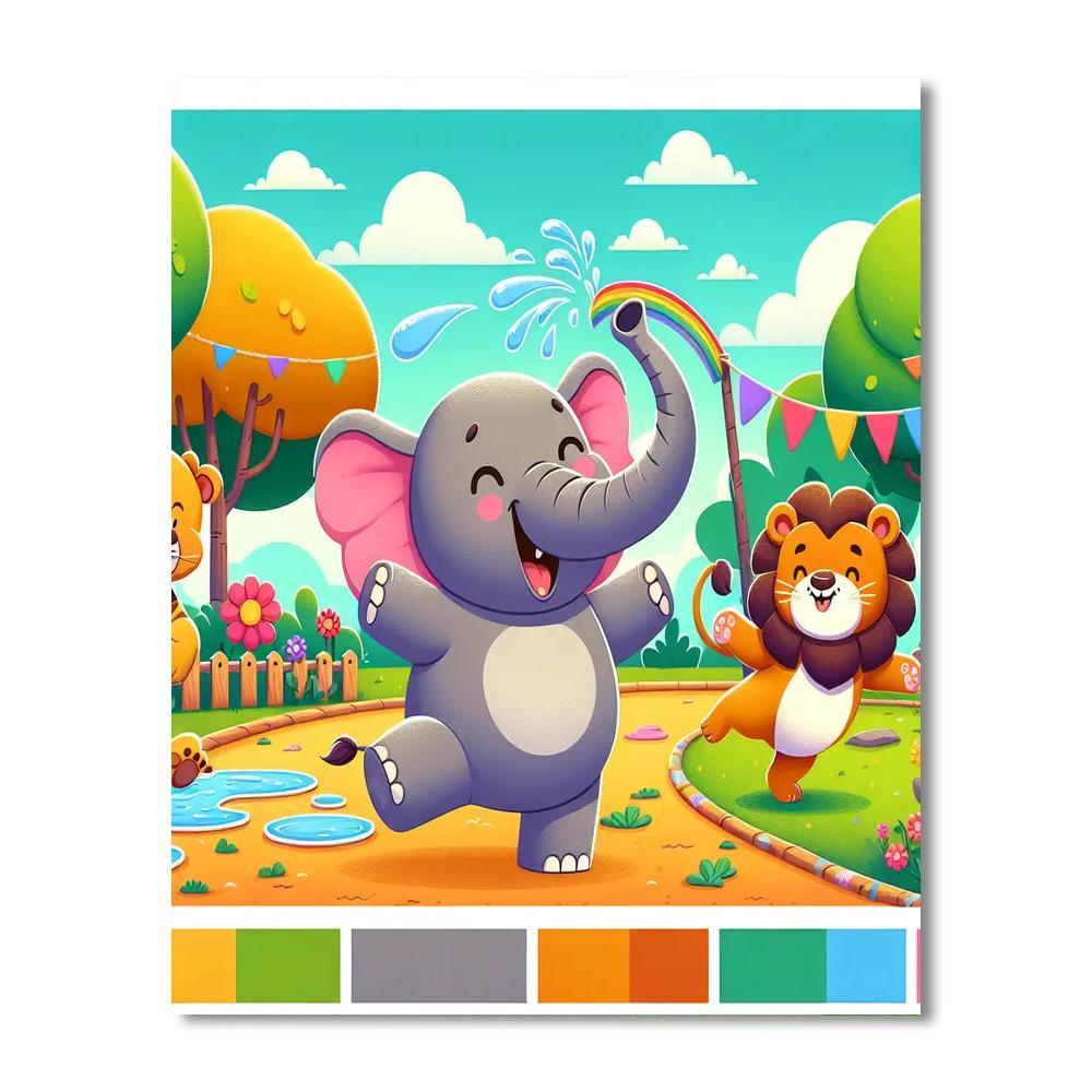 Charming Zoo Adventure Paint By Numbers Kits
