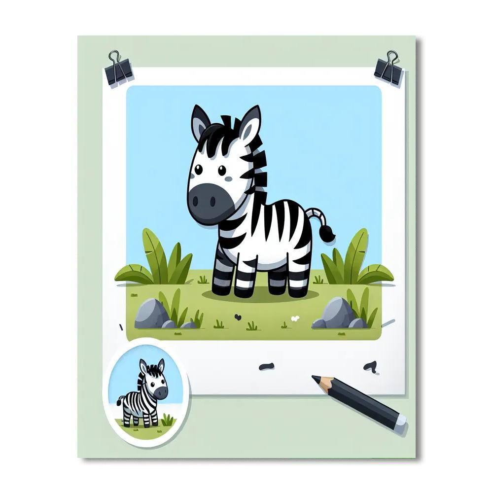 Zippy Zonkey Paint By Numbers Art
