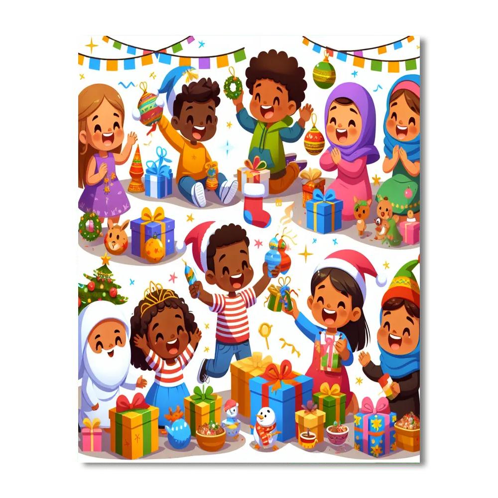 Holiday Cheer Celebration Paint By Numbers