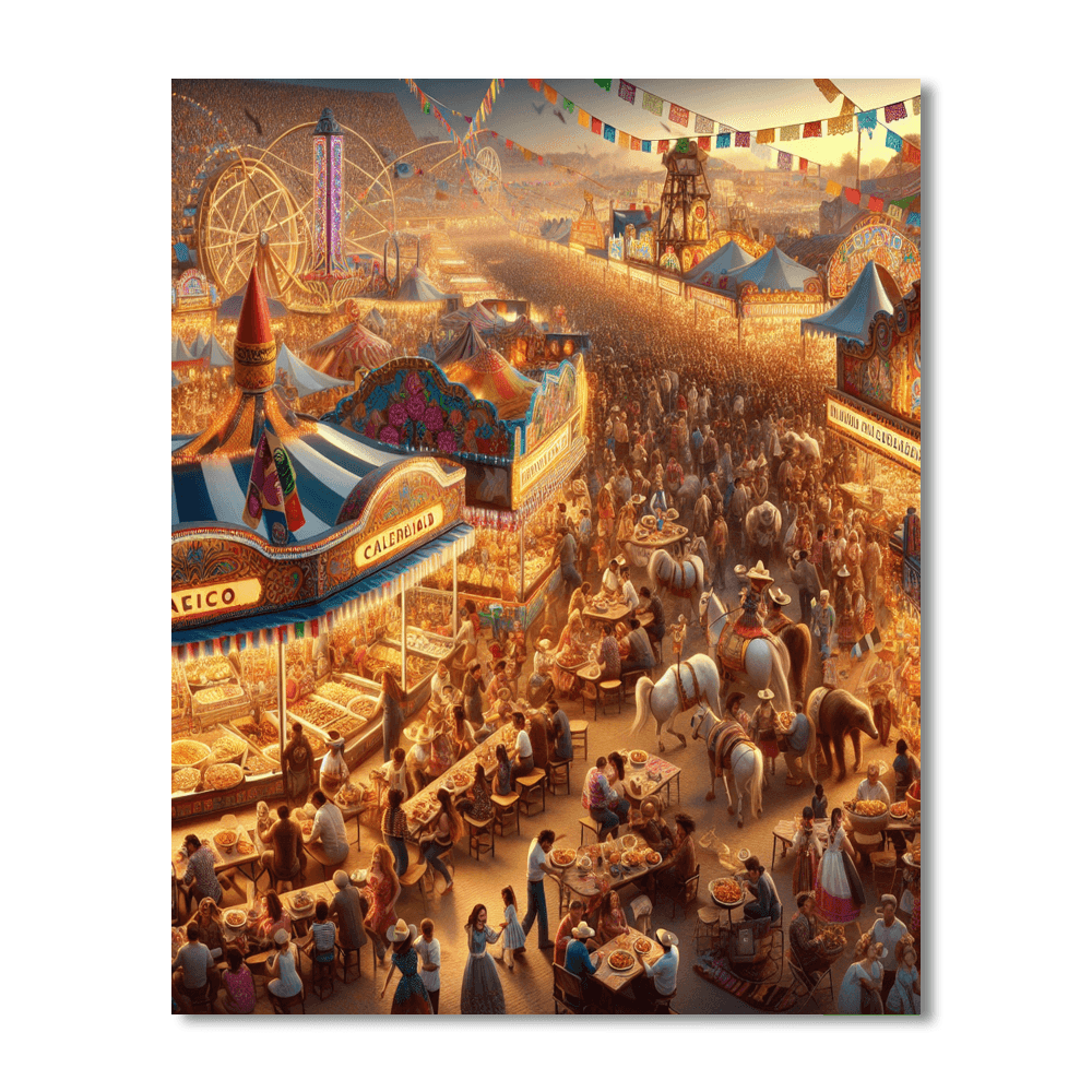 La Feria De San Marcos - Mexico Paint By Numbers Art