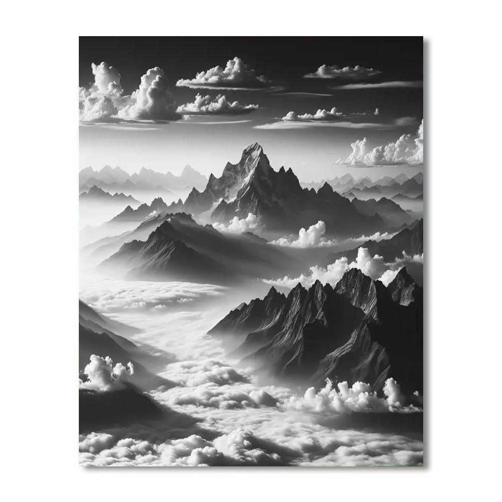 Mountain Solitude Numbered Painting Kits