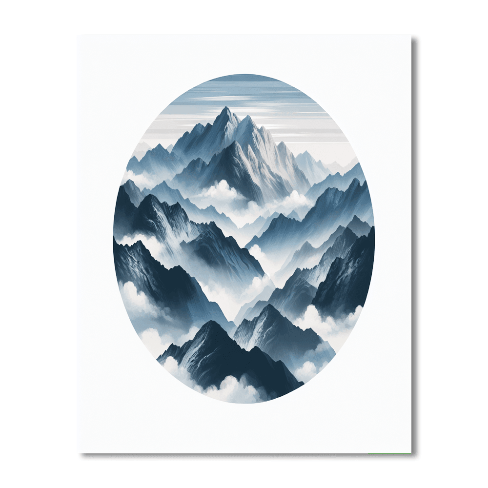 Misty Mountain Majesty Number Painting