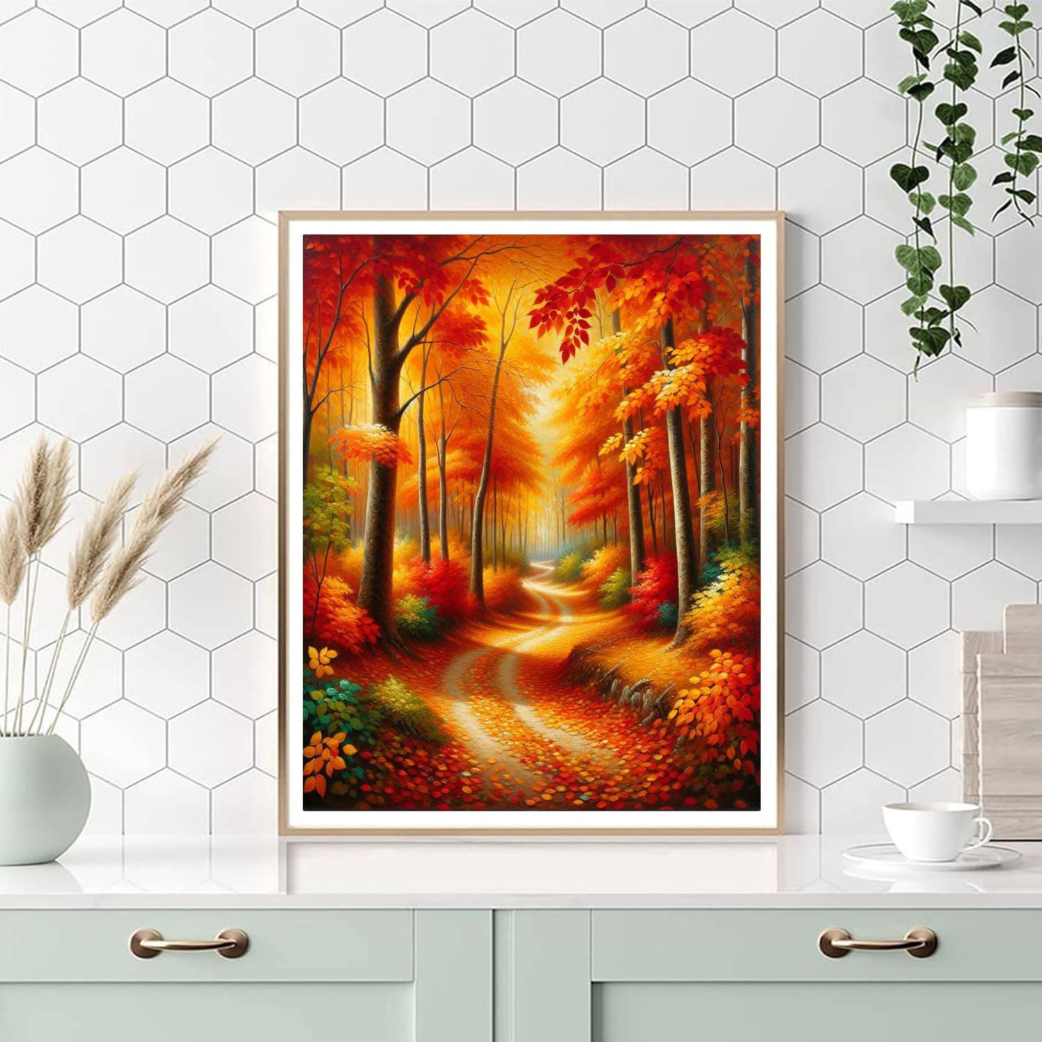 Enchanted Autumn Woods Paint By Number