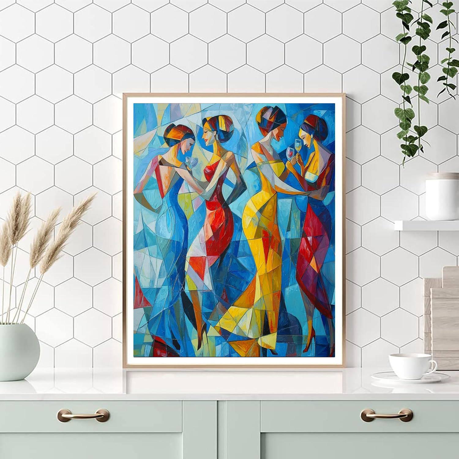 Pablo Picasso Inspired Friends Forever  Paint By Number