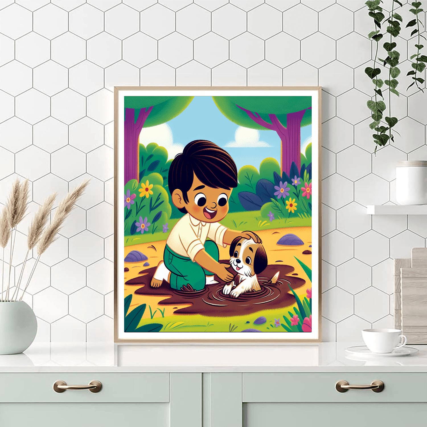 Animal Rescue Adventure Number Painting